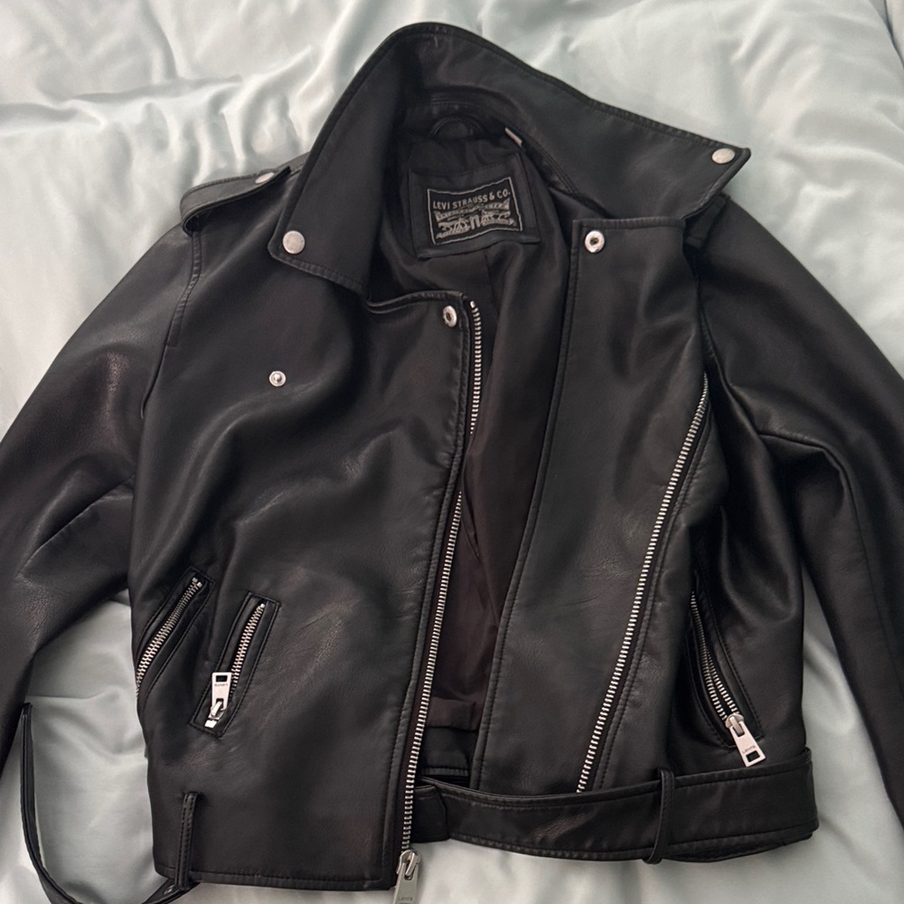 Levi's Black Faux Leather Asymmetrical Moto Jacket